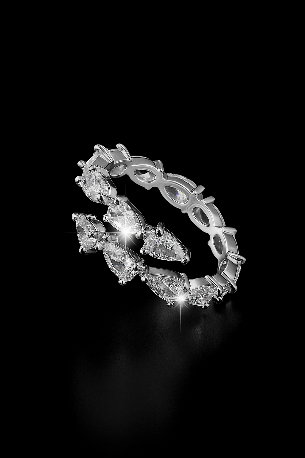 Snake zirkonia ring