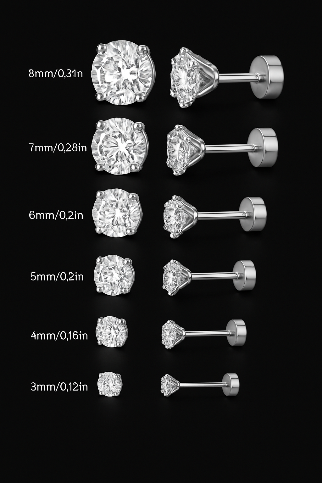 Ronde diamanten oorbellen