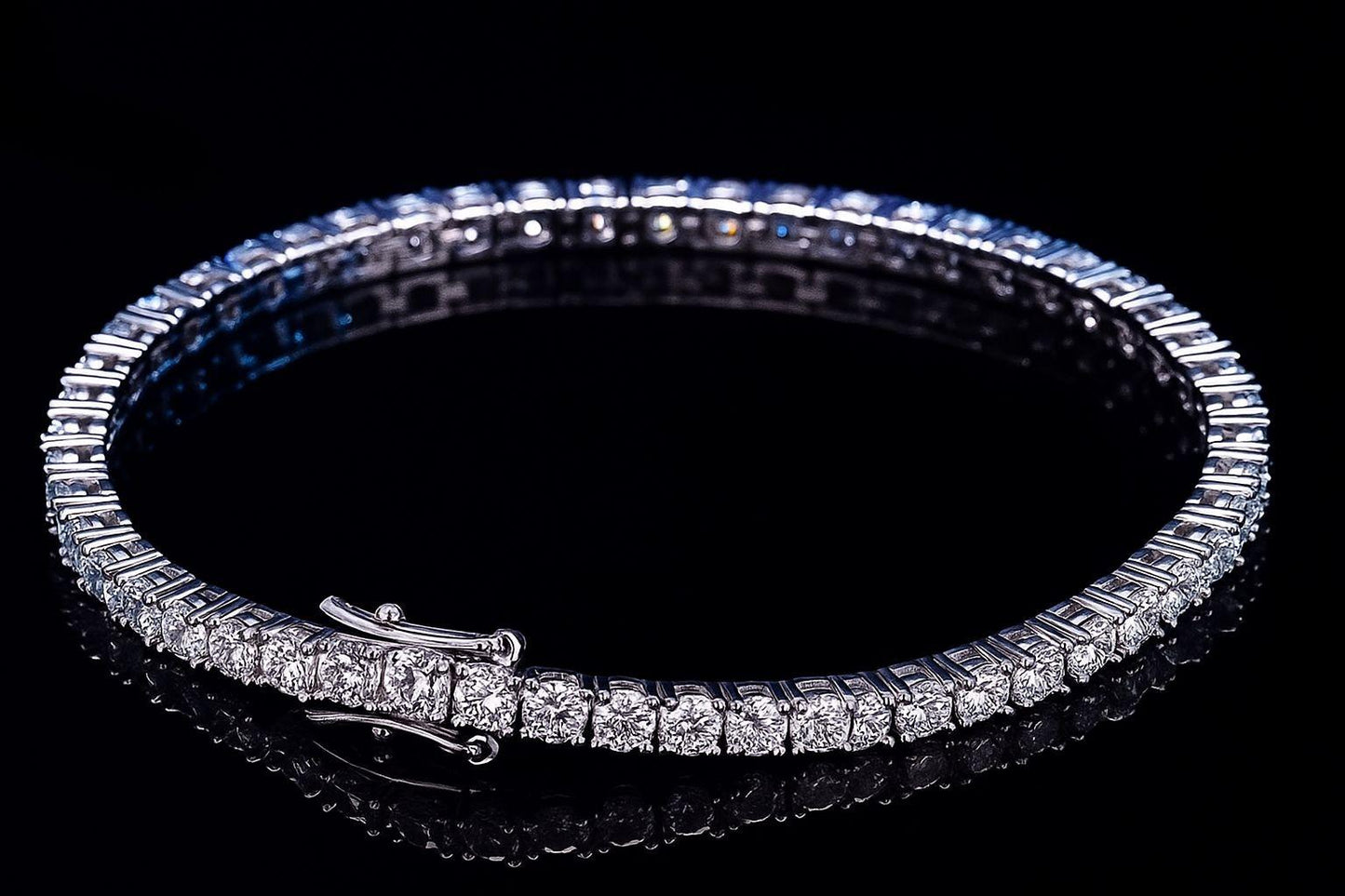 Tennisarmband 3mm white gold unisex