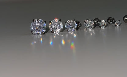 Ronde diamanten oorbellen