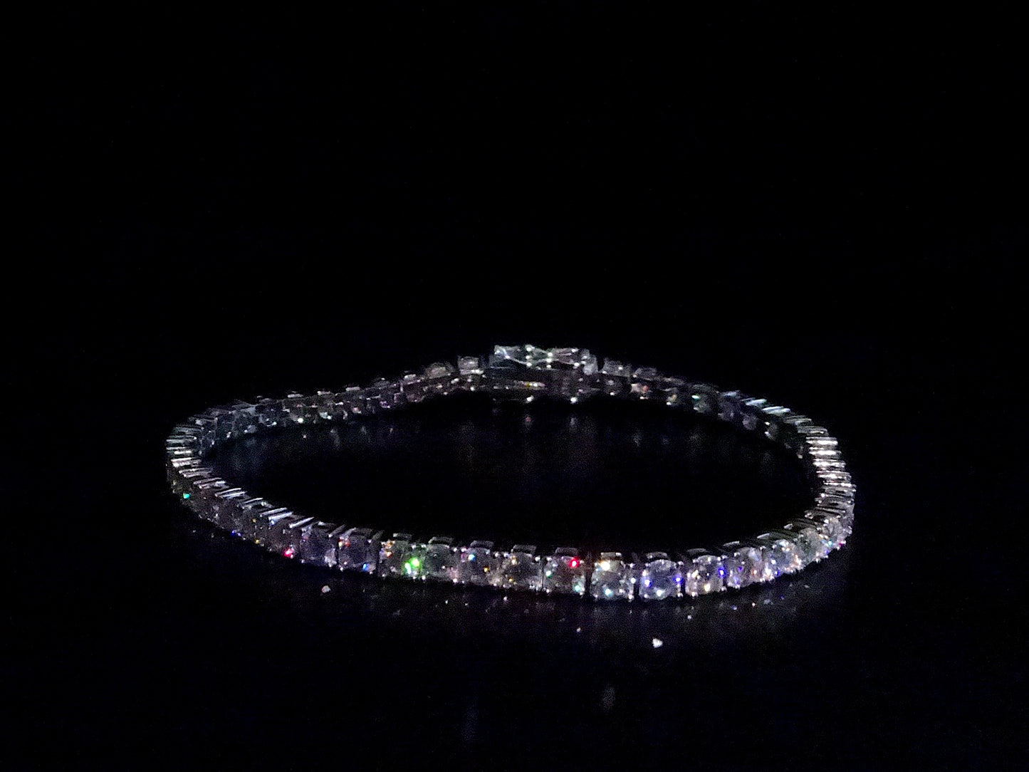 Tennisarmband 3mm white gold unisex